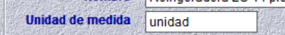 Unidad de medida